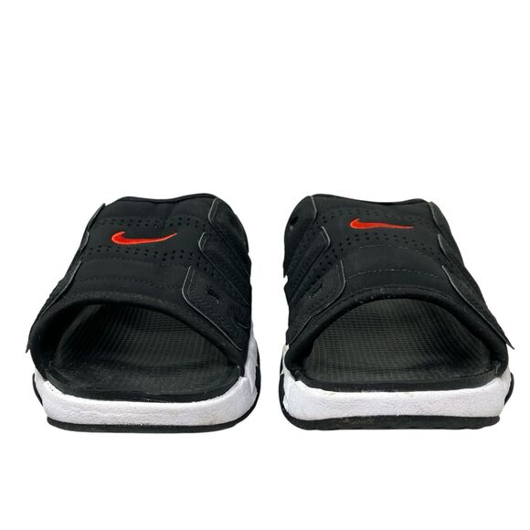 Nike Air Sandals Mens 12 Black White More Uptempo Slide Cushioned Gym FJ2708-001 main image 12
